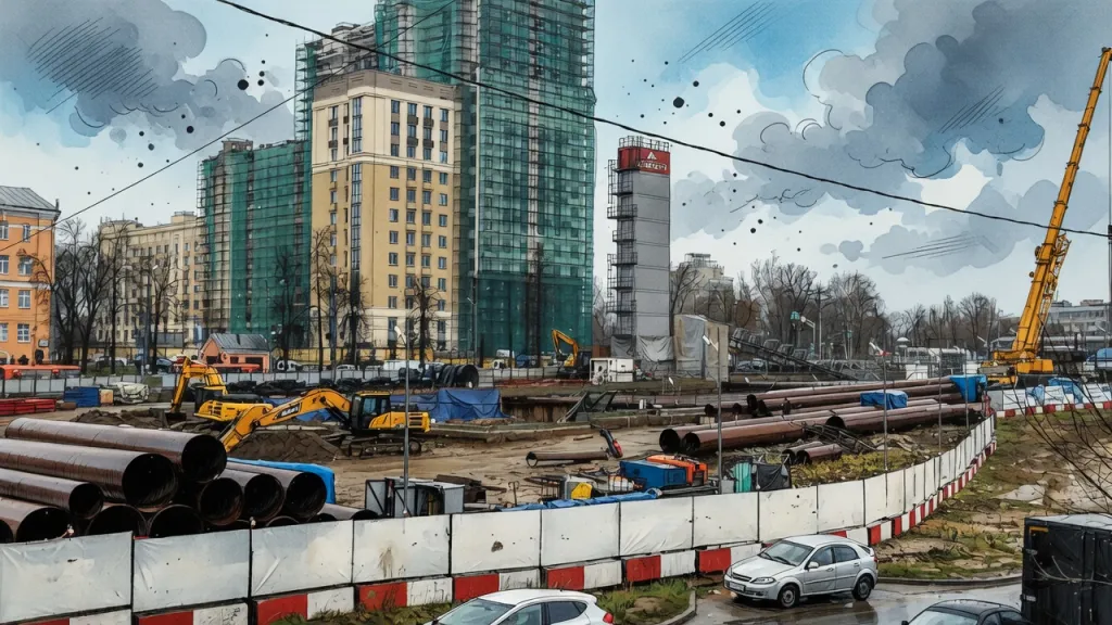 Рабочие на стройке метро в Нижнем Новгороде остались без зарплат. Стройка встала