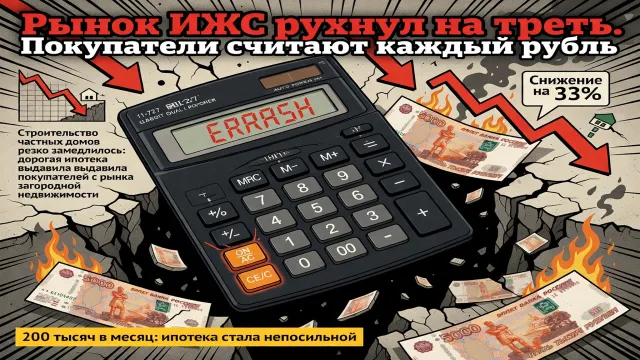 Рынок ИЖС рухнул на треть. Покупатели считают каждый рубль