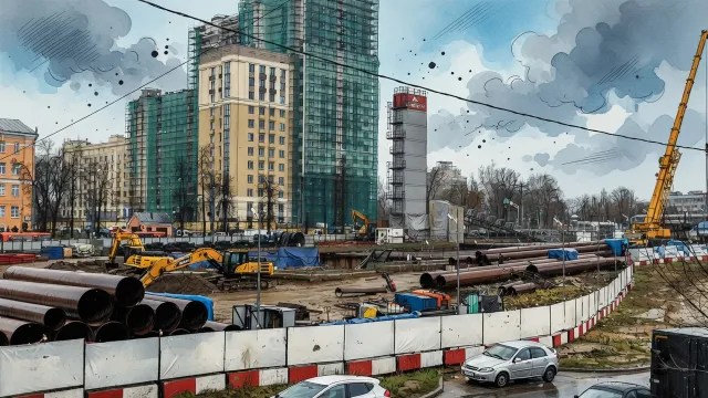 Рабочие на стройке метро в Нижнем Новгороде остались без зарплат. Стройка встала